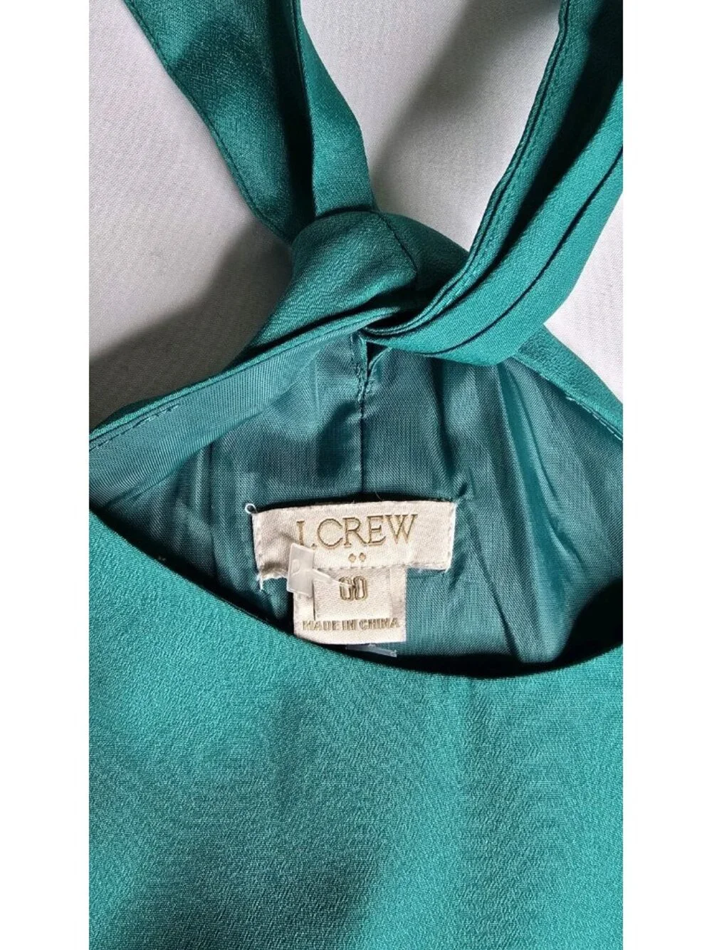 J. Crew Green Cross Back Shift Dress Size 00